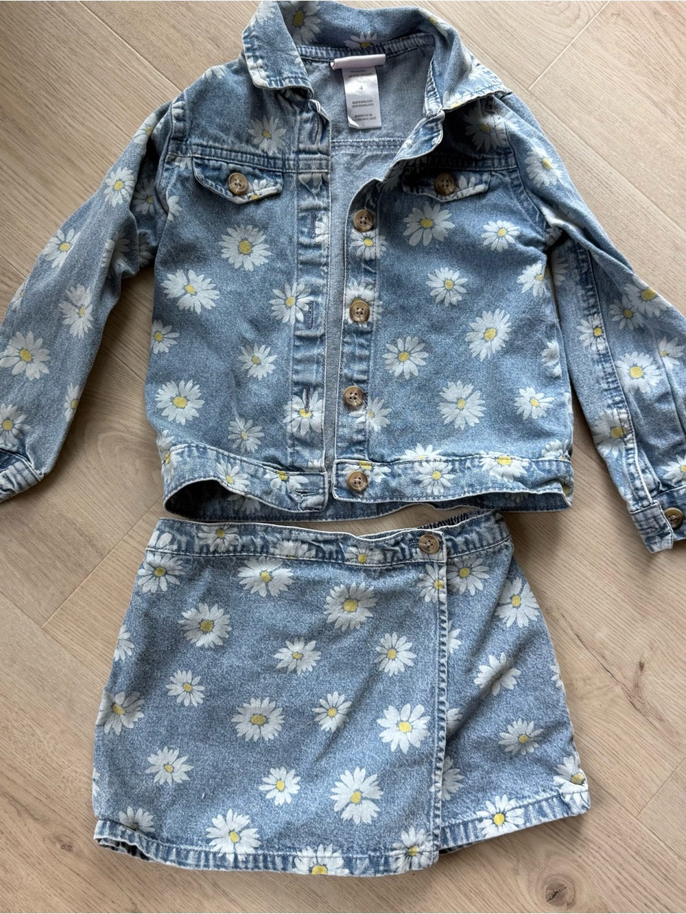 Denim jacket and skort